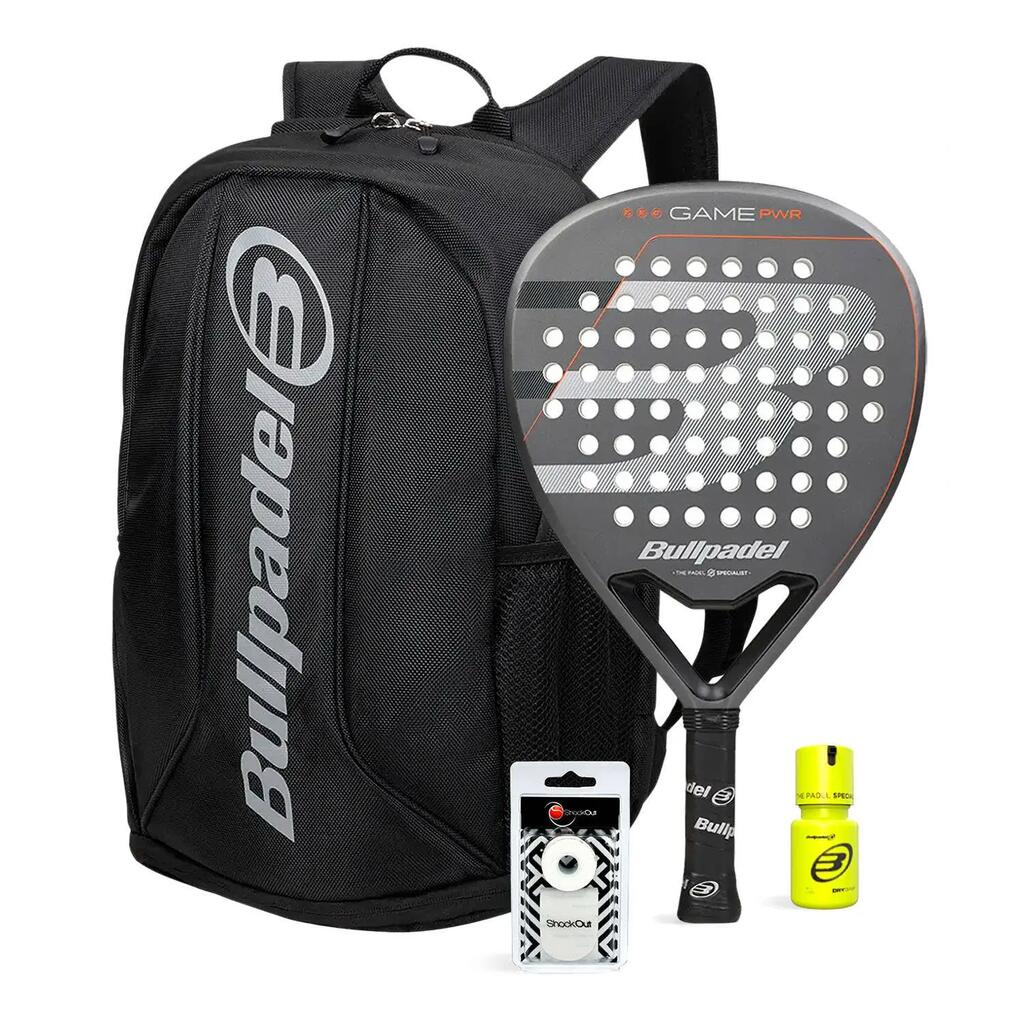 Pack Bullpdel Game Pwr Gris Mochila Avant 2 Dry Grip