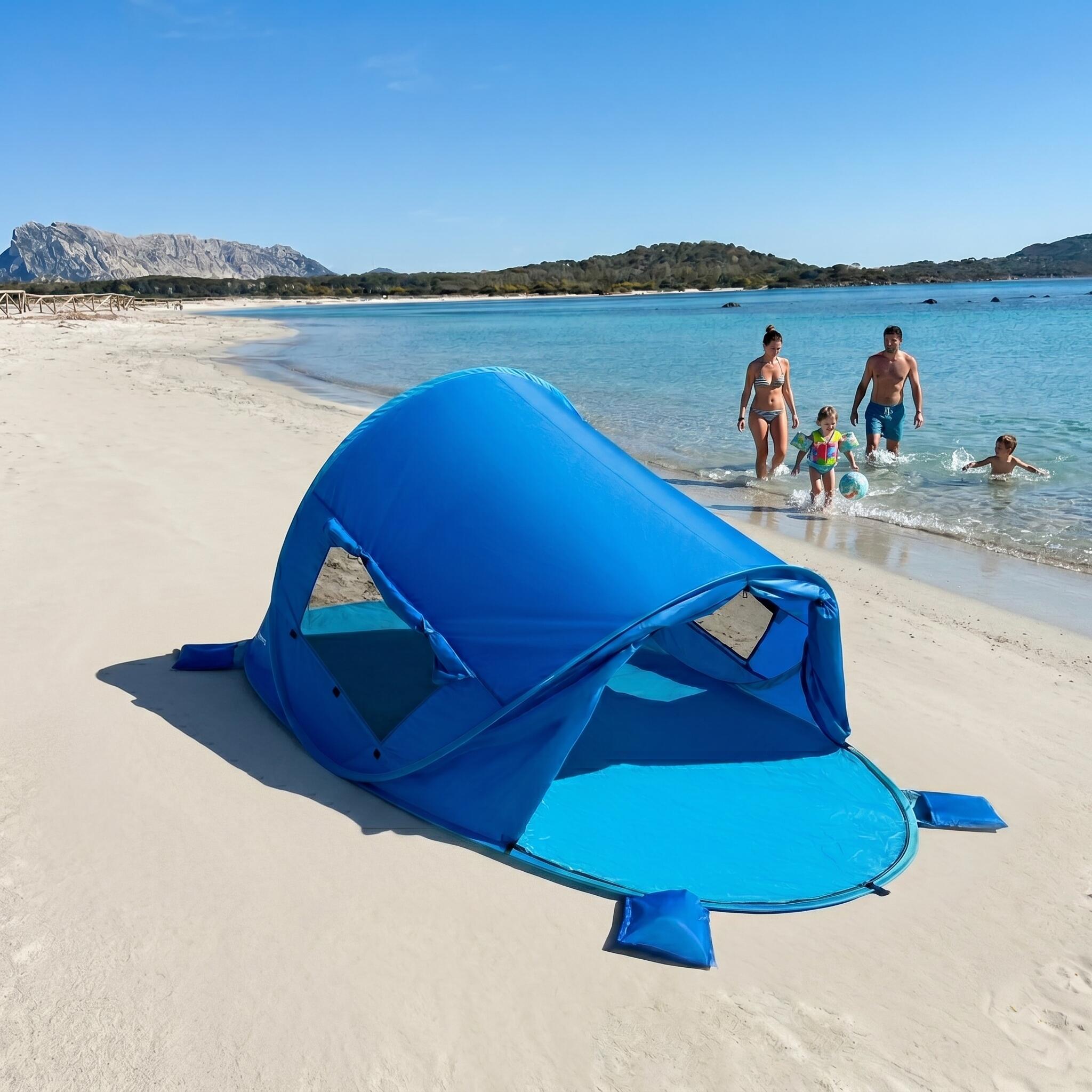 Pop Up Strandmuschel Beach Air - Strandzelt mit Belüftung 5/7