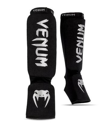 Kontact Shin Guards - Black/Silver - XS