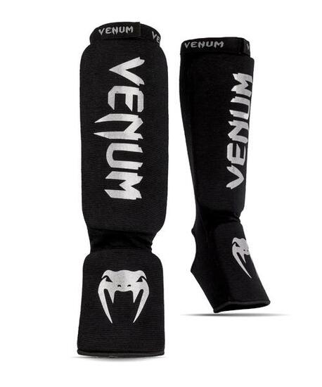 Kontact Shin Guards - Black/Silver - XS