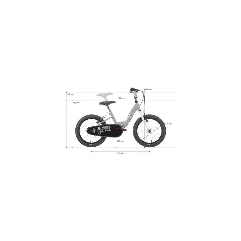Bicicletă copii Ganaz Evofit One Tube 16 inch roz