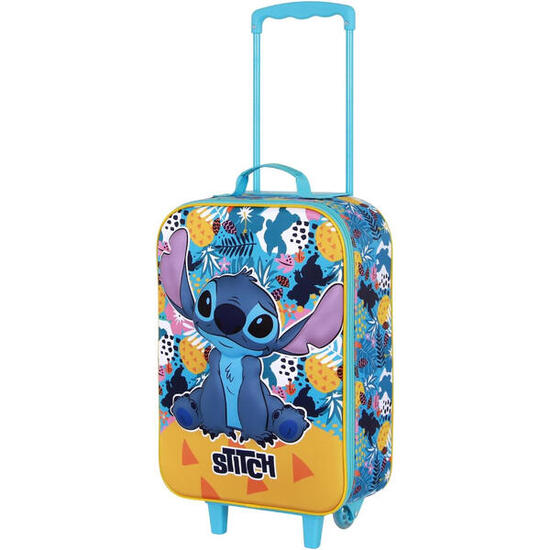 Disney Lilo et Stitch Colors Valise à Roulettes Soft 3D, Turquoise
