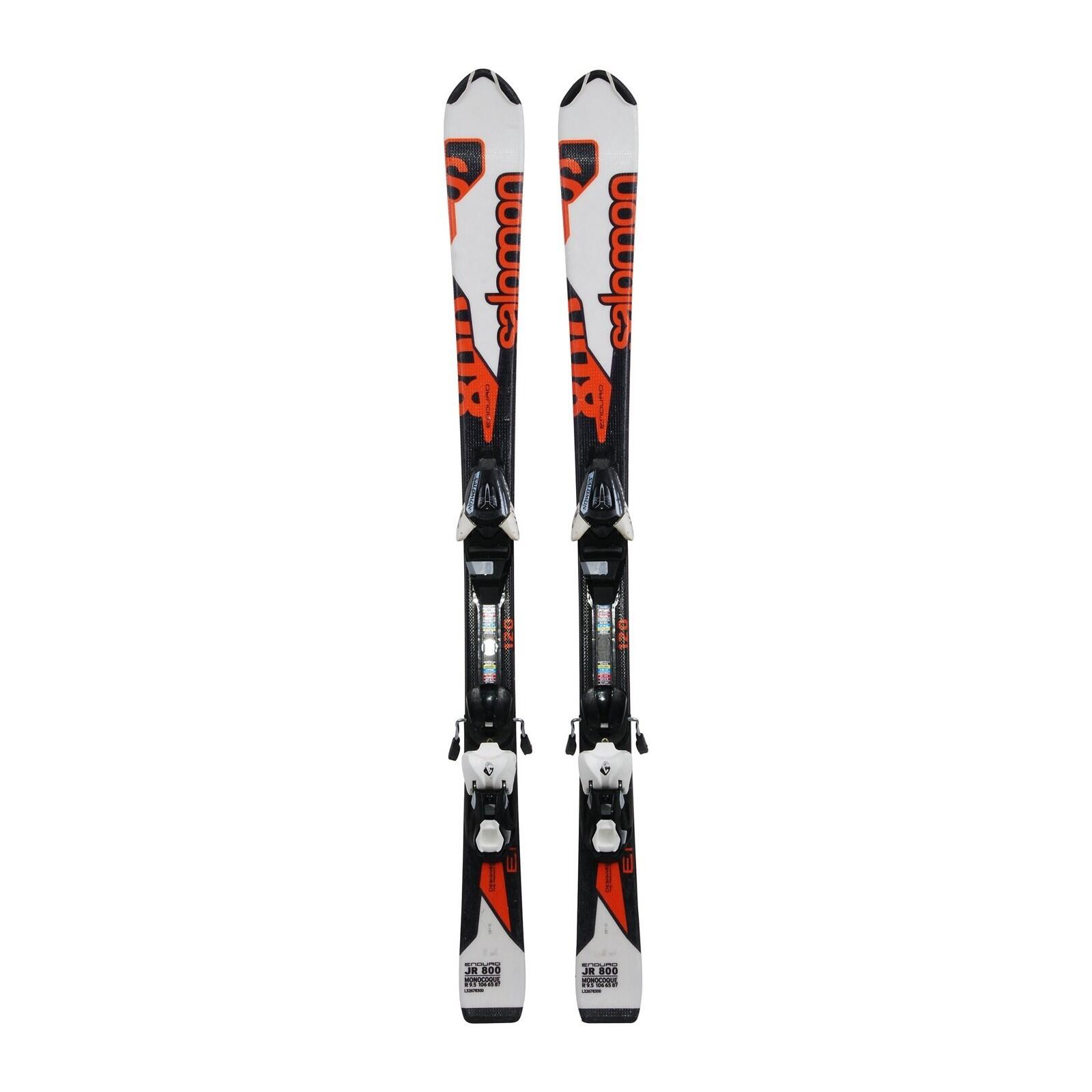 salomon enduro 800 jr skis white Twin arms integrated into the top edges of the ski absorb terrain and vibrations Used Salomon ENDURO JR800 Boys