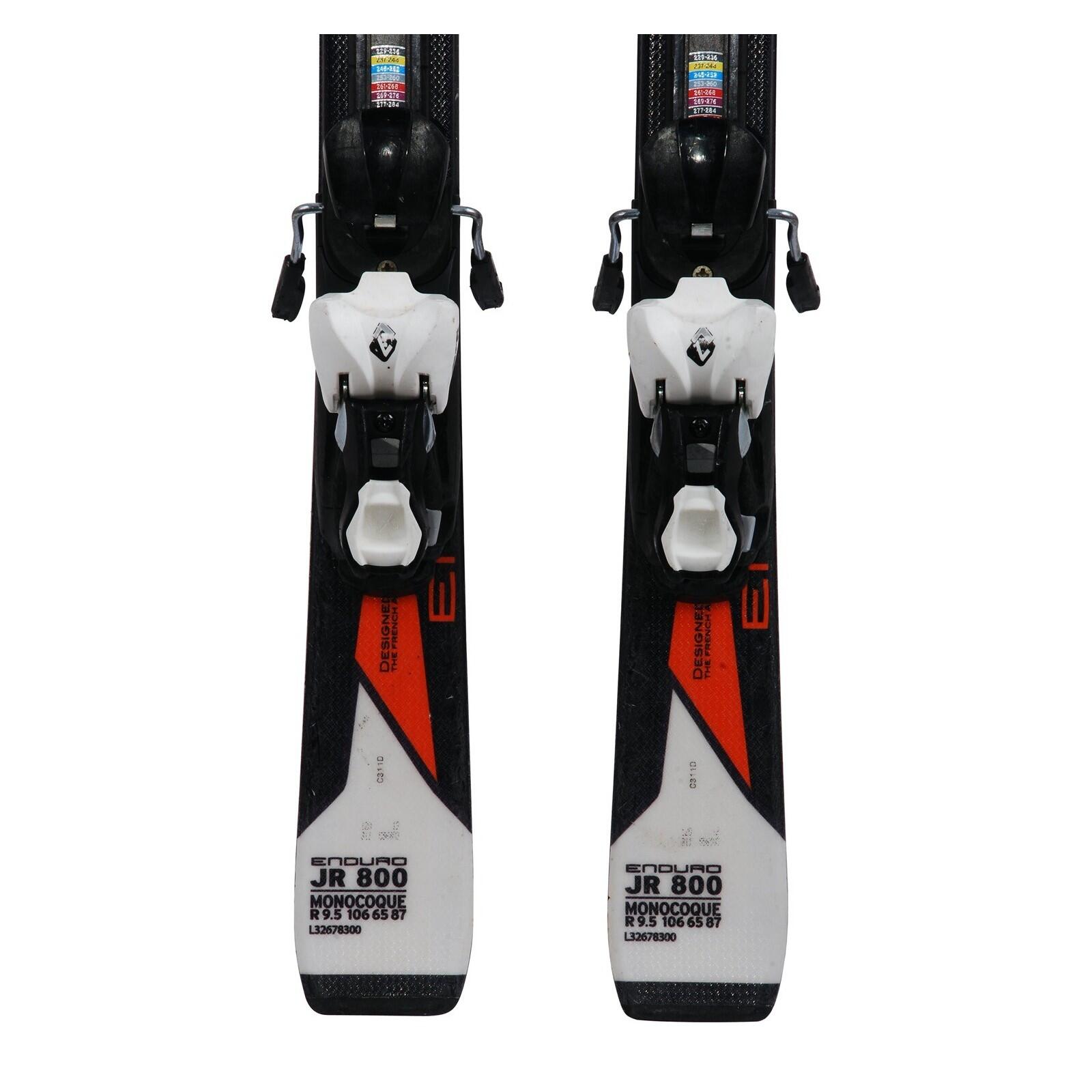 RECONDITIONNE - Ski Junior Salomon Enduro Jr 800 + Fixations 4/4