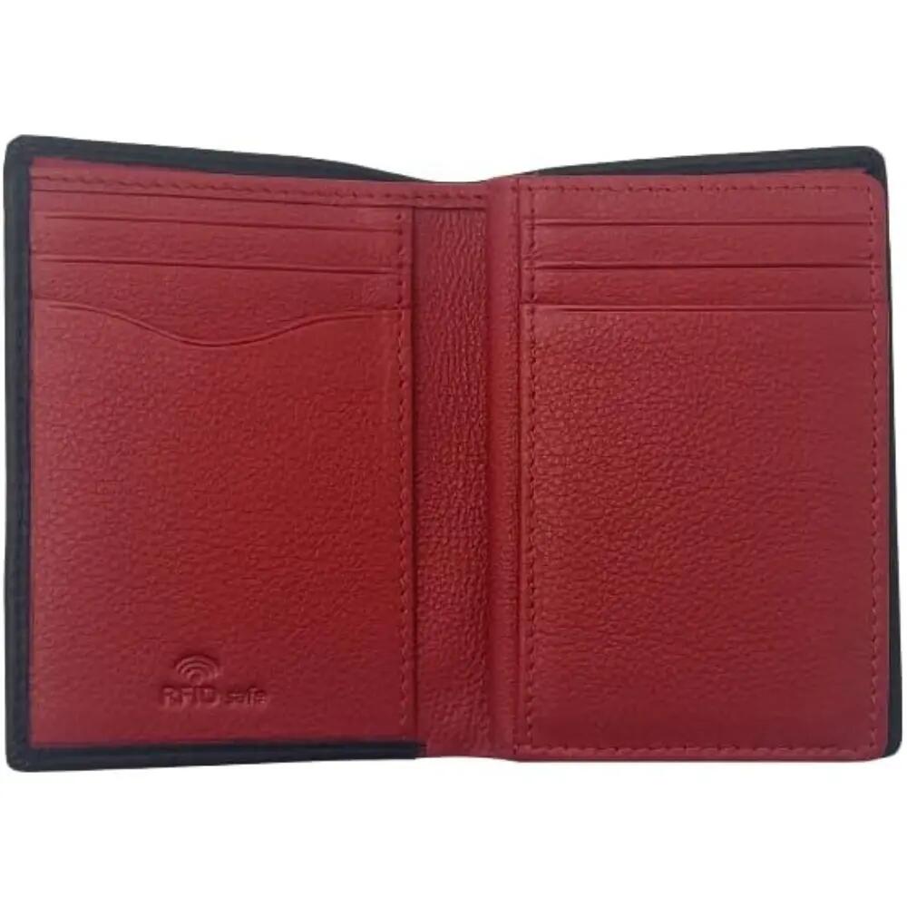 Billetera de Piel Athletic Club León Relieve Vertical Negra 2/2
