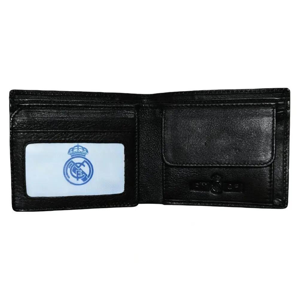 Billetera de Piel con Monedero Real Madrid Escudo 1902 Negra 2/2