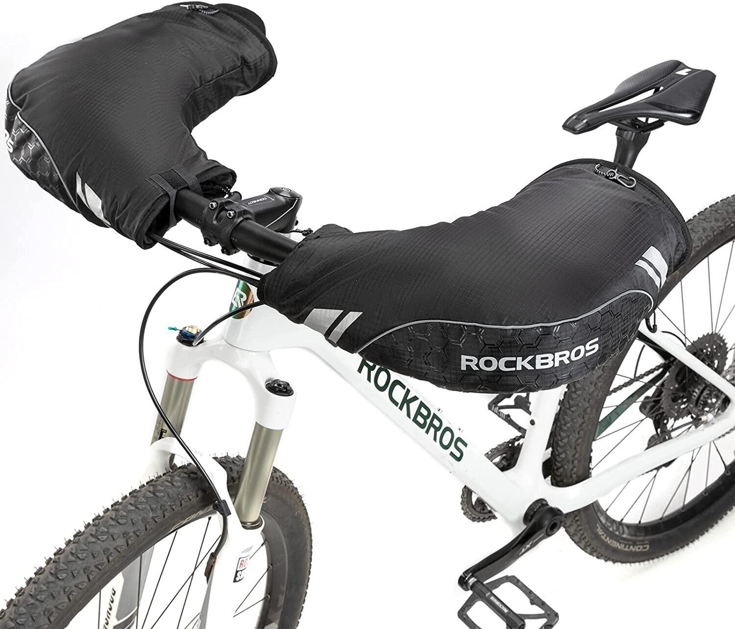 ROCKBROS MTB Fahrrad Lenkerstulpen  Winter Winddicht 1/6