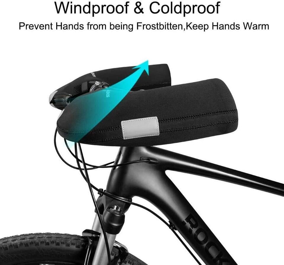 ROCKBROS MTB Fahrrad Lenkerstulpen  Winter Winddicht 6/6