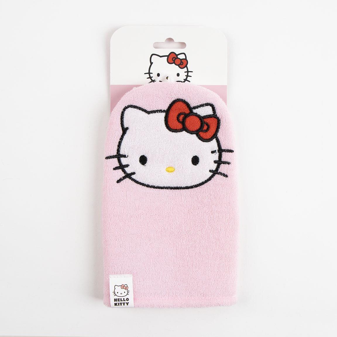 Manopla de Baño Infantil Hello Kitty Suave Rosa 4/4