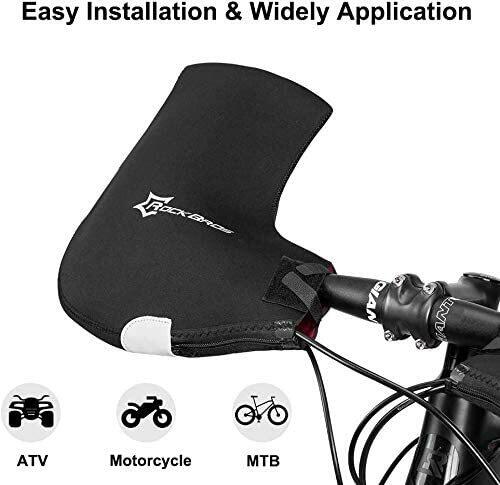 ROCKBROS MTB Fahrrad Lenkerstulpen  Winter Winddicht 3/6