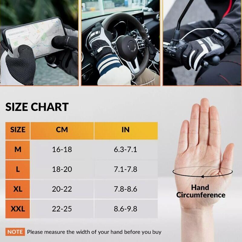 ROCKBROS Beheizbare Handschuhe Fahrrad Winter Warm 2/7
