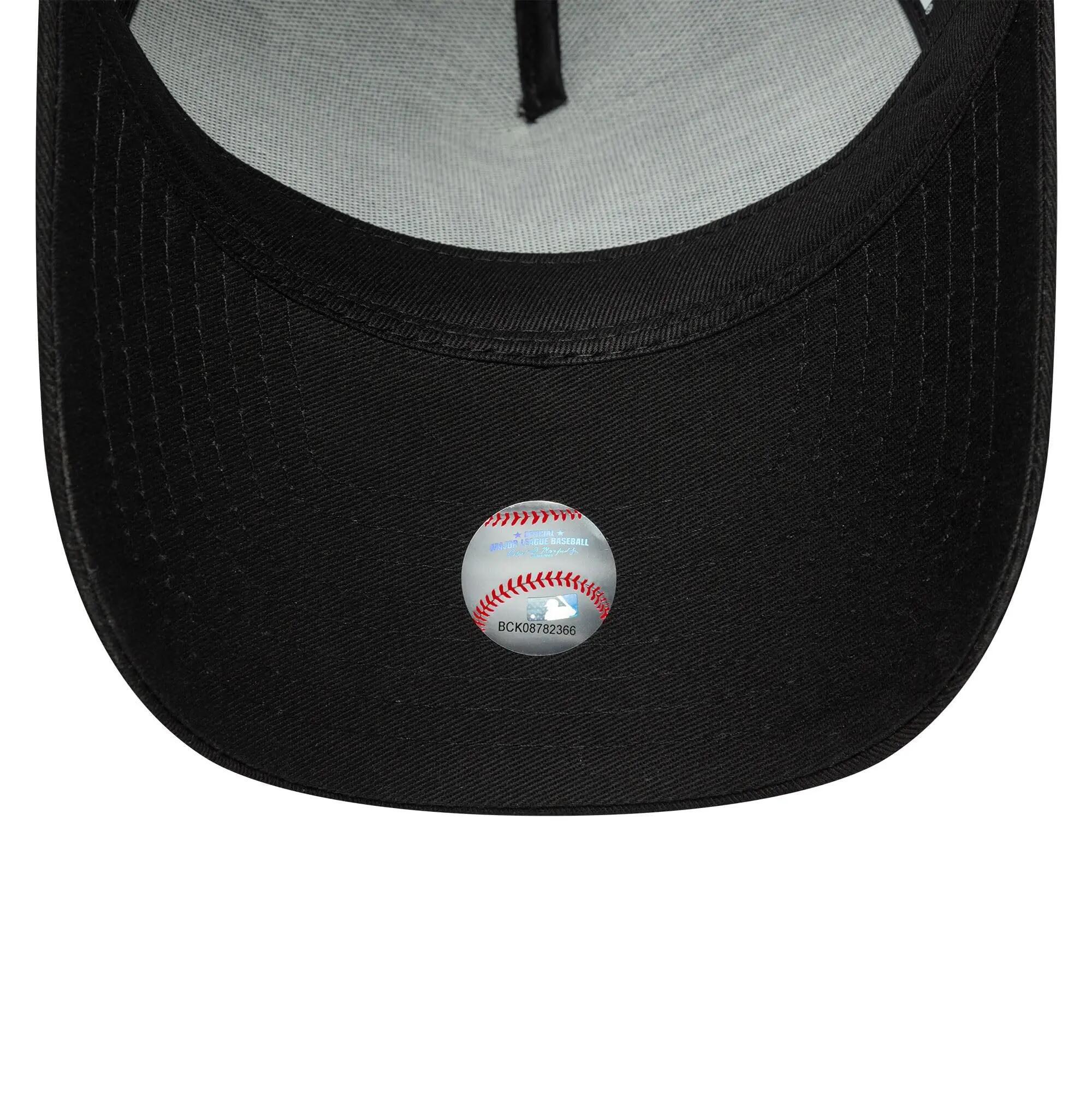 New York Women Metallic A-Frame Trucker Cap Noir 5/5