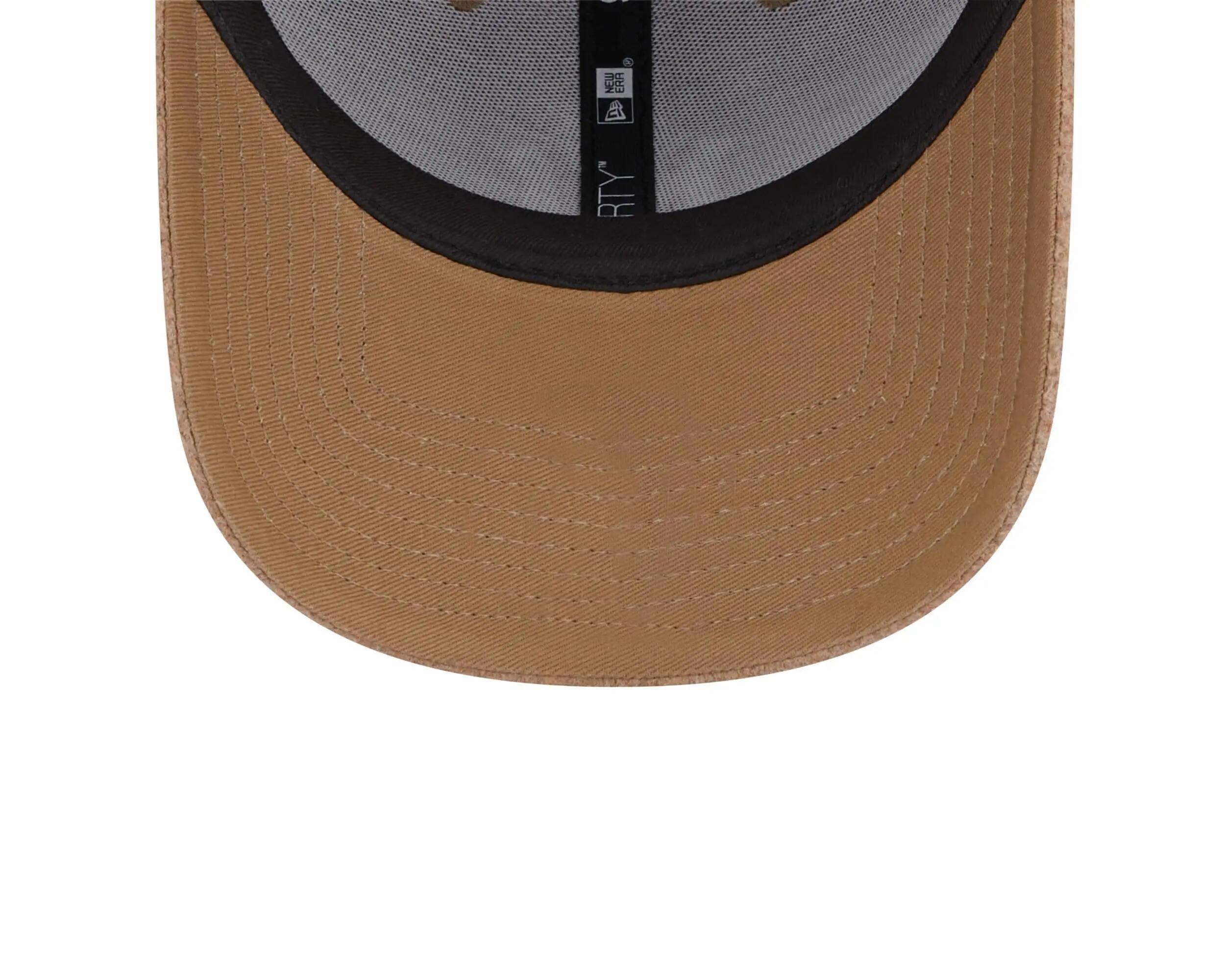Frauen Cap 9Forty Strapback anpassbar Wolle Grau New York Baseball gebogener 5/5