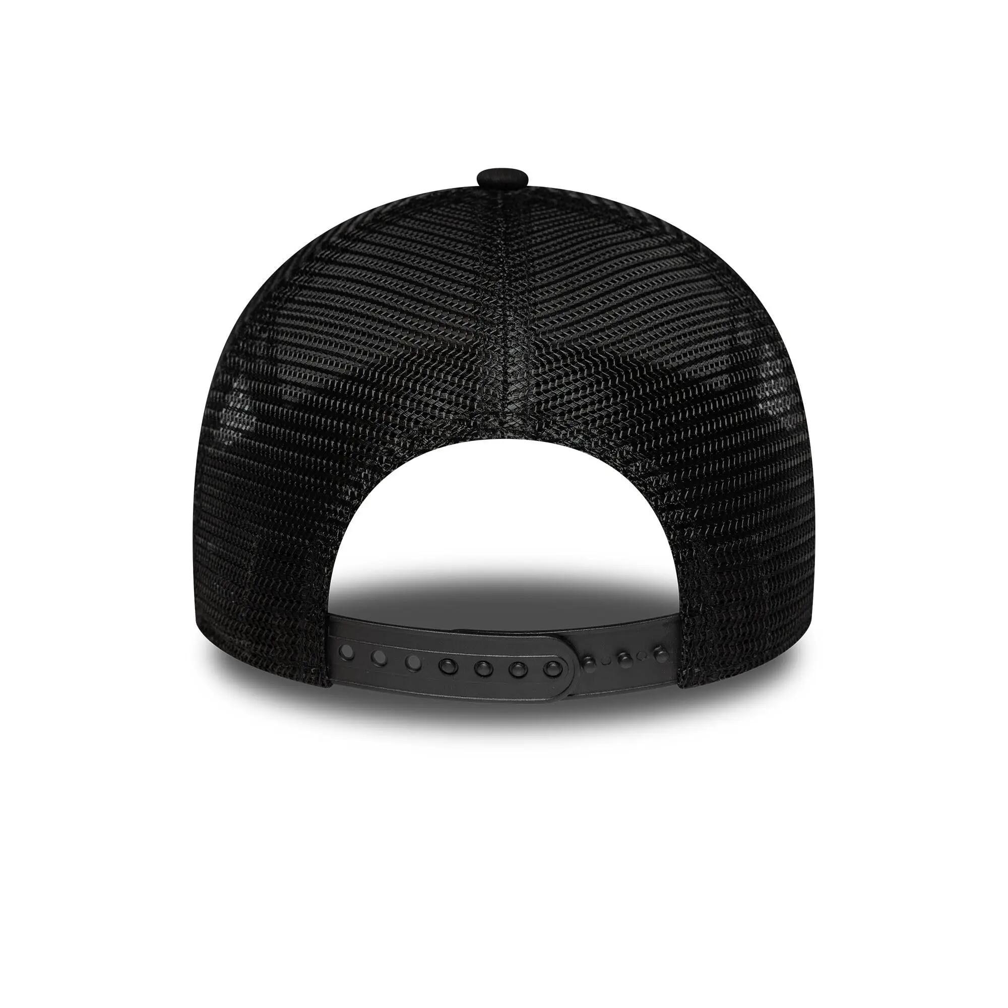 New York Women Metallic A-Frame Trucker Cap Noir 4/5