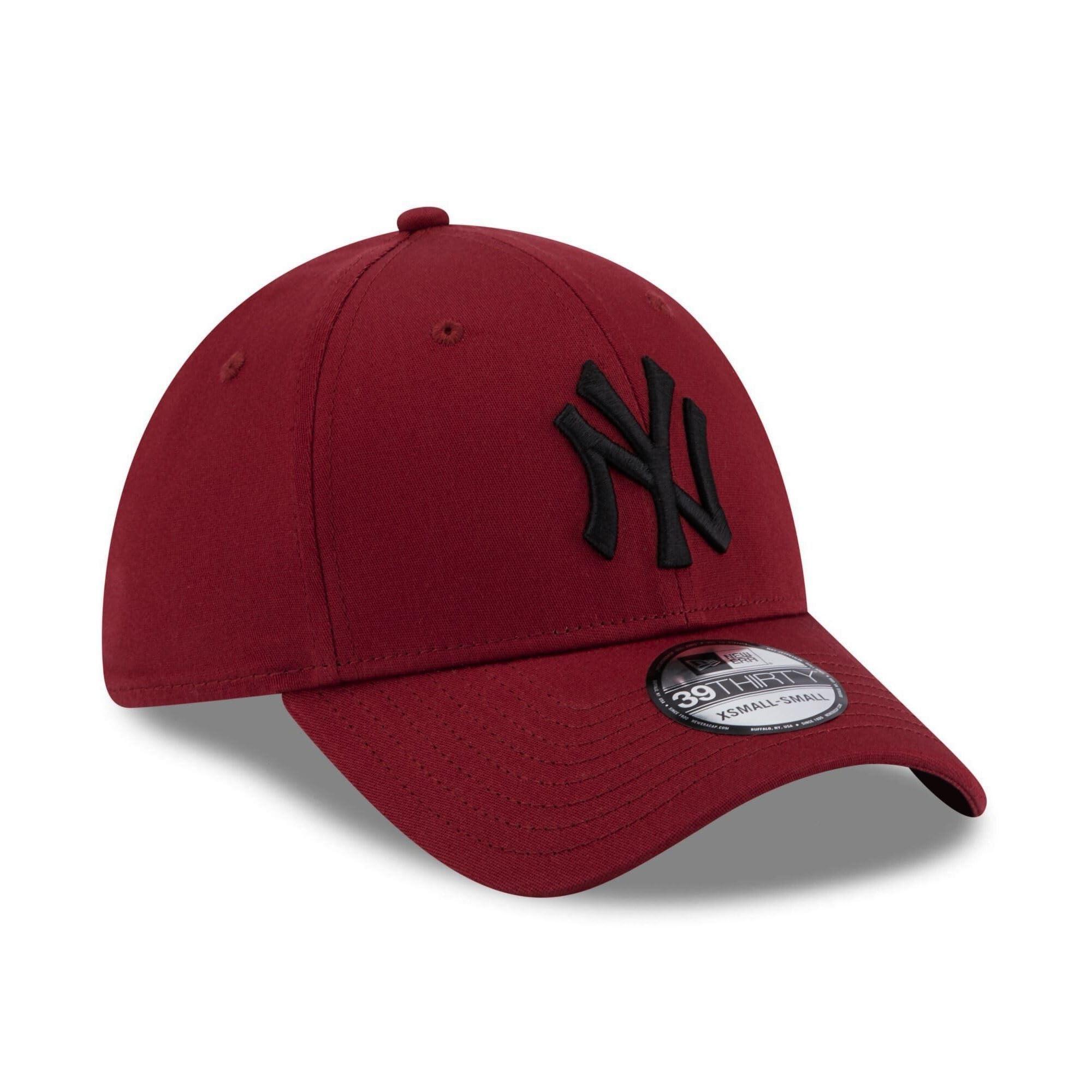 New York MLB Fankappe Rot Teamlogo Baseball Cap NY 39Thirty gebogener Schirm 3/5