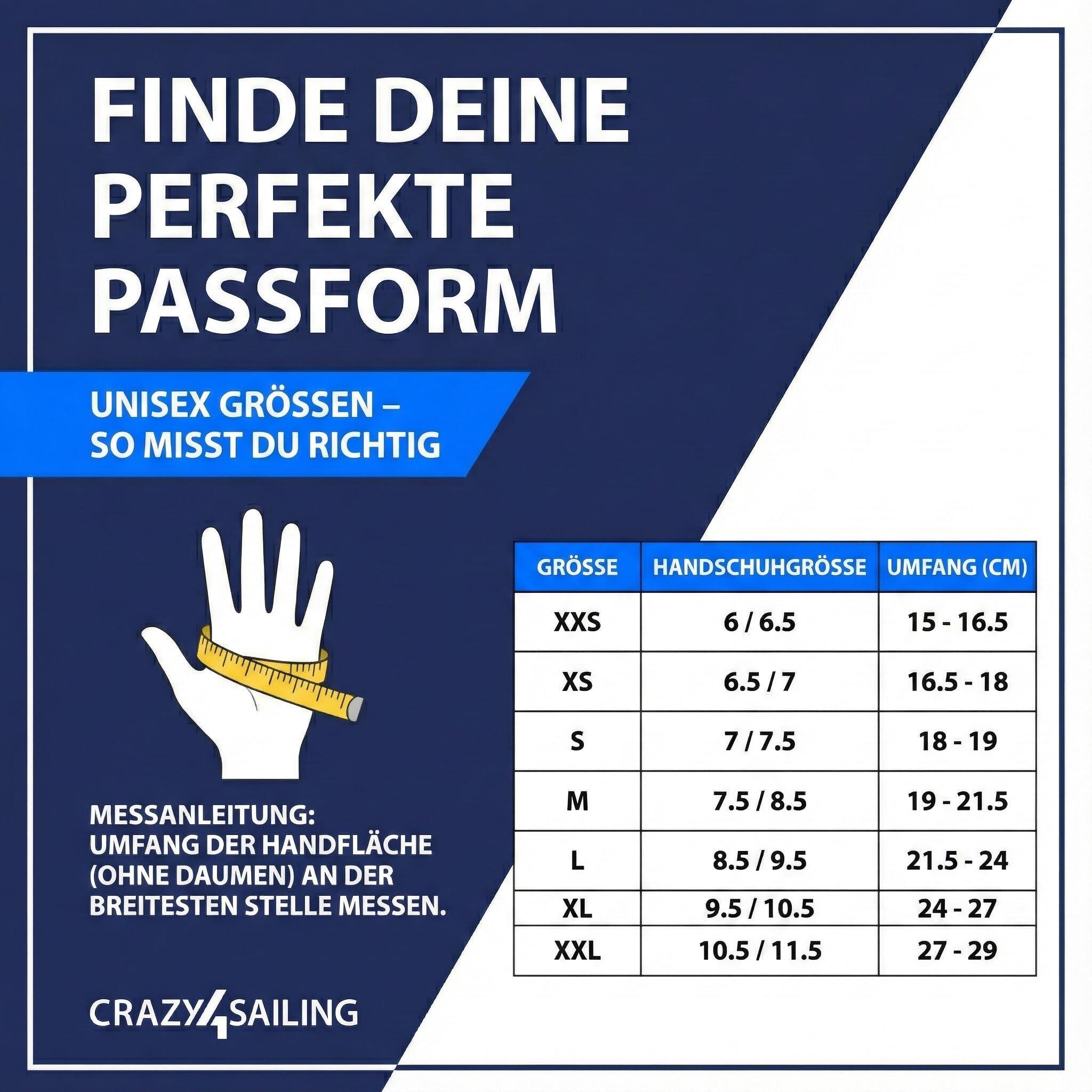 Gants régate - 5 Doigts coupés, Taille:XS, Couleur:Bleu Marine 3/7