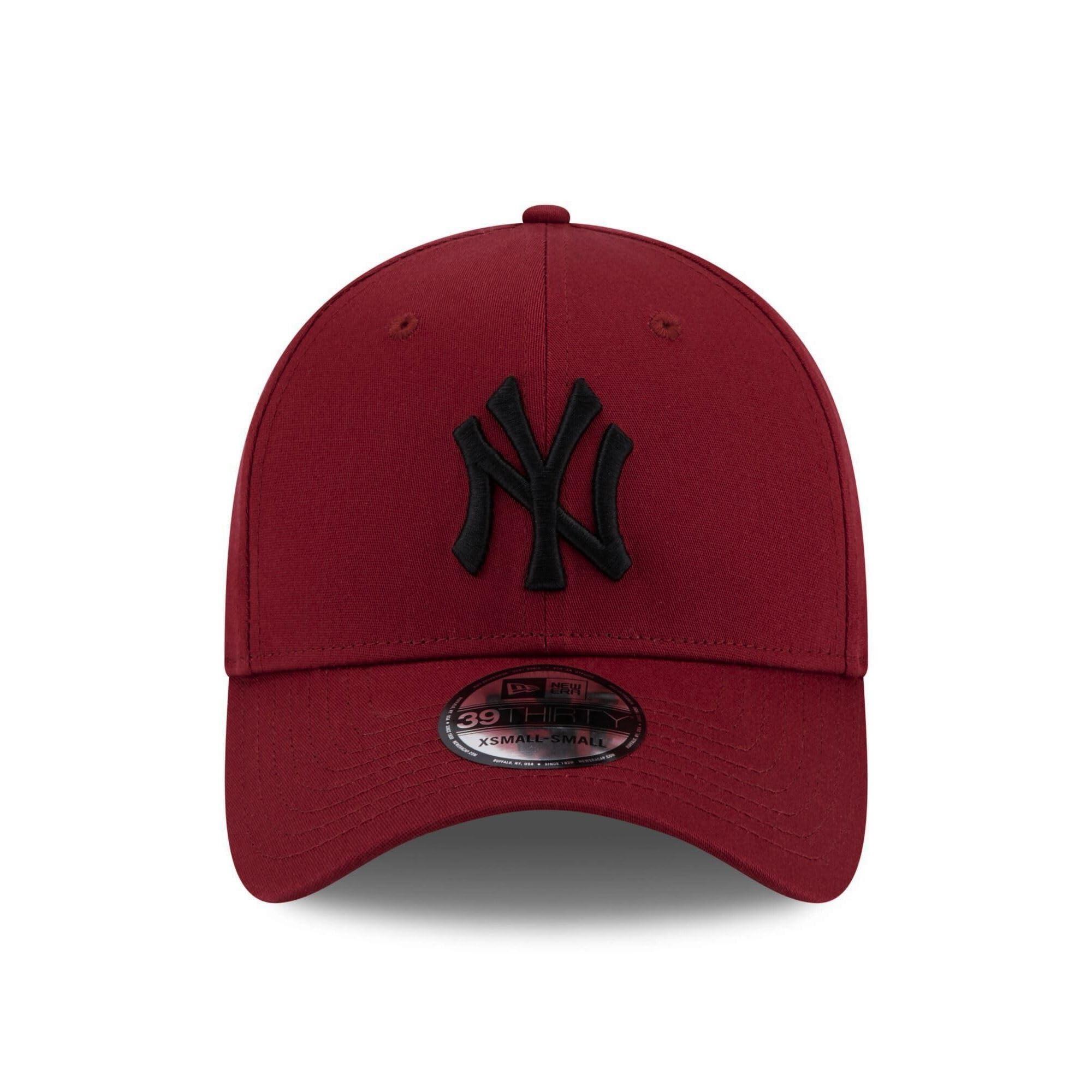 New York MLB Fankappe Rot Teamlogo Baseball Cap NY 39Thirty gebogener Schirm 2/5