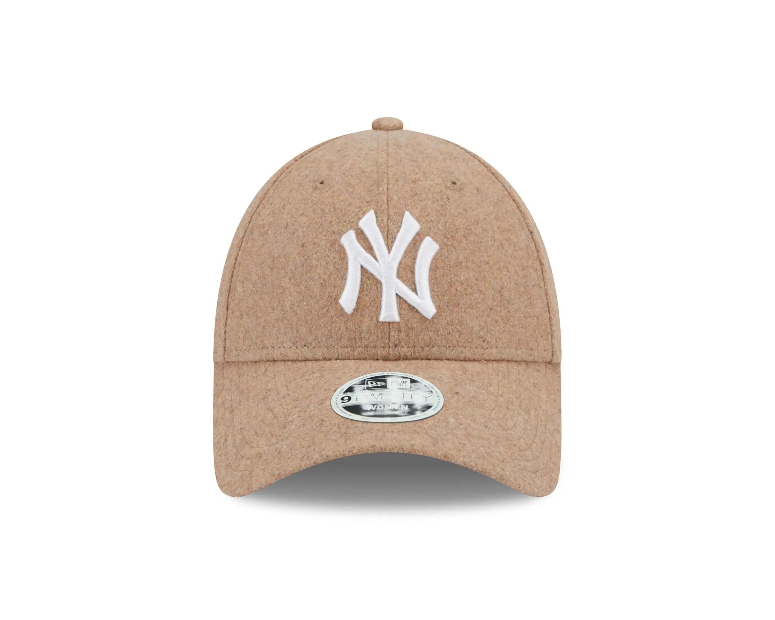 Frauen Cap 9Forty Strapback anpassbar Wolle Grau New York Baseball gebogener 2/5