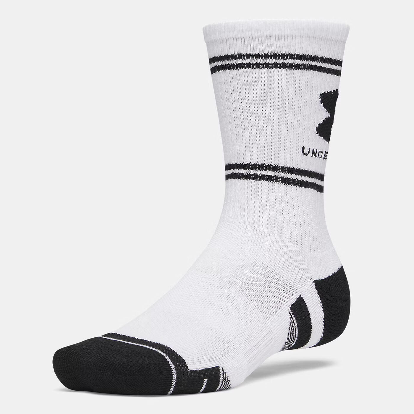 Pack de 3 pares de meias UA Performance Tech unissexo branco e preto 3/3