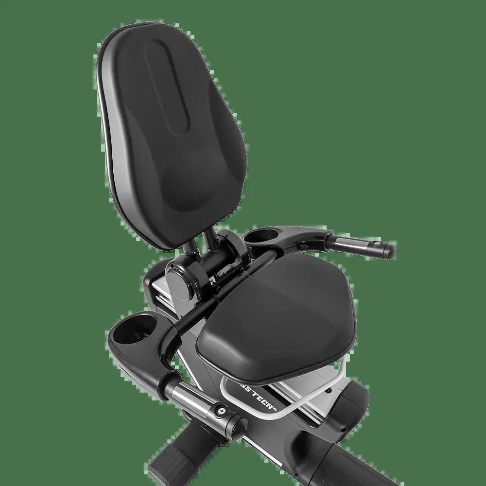 Bicicleta reclinada I-10 Fitness Tech com ecrã tátil HD de 15,6” 3/6