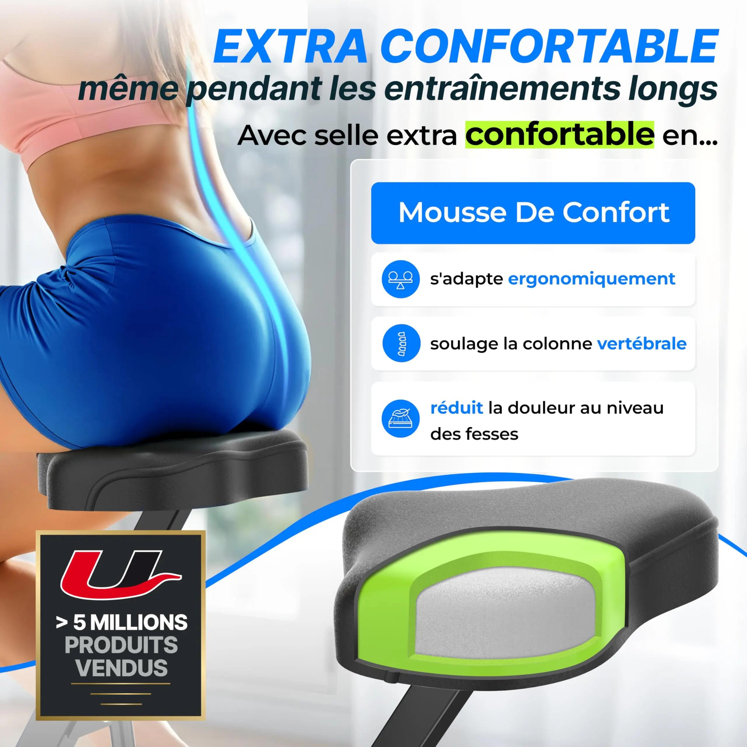 F-Bike Pro Vélo d’Appartement Pliable I Vélos d'Appartement Extra Silencieux 2/7