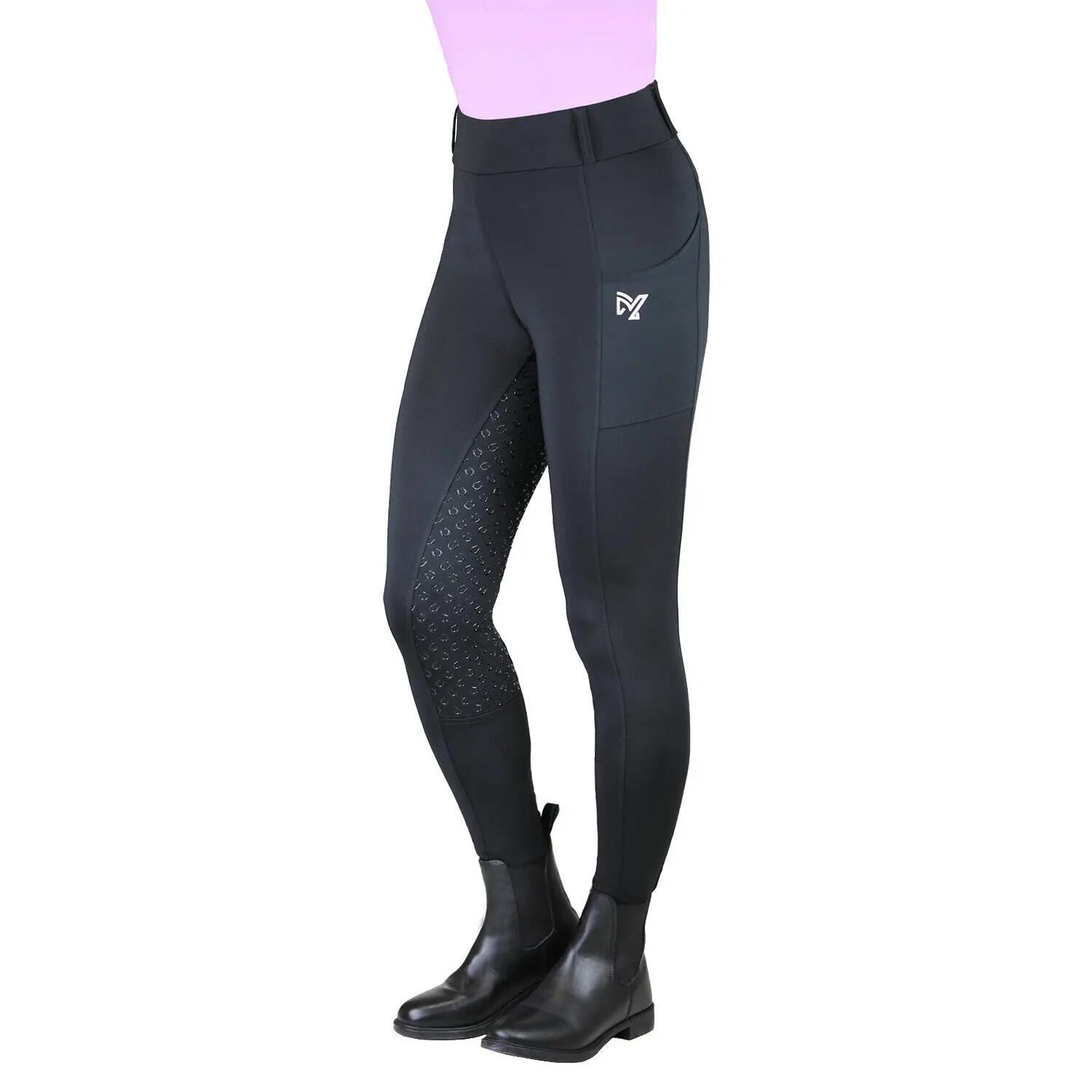 Legging équitation full grip femme York Nova 2/4