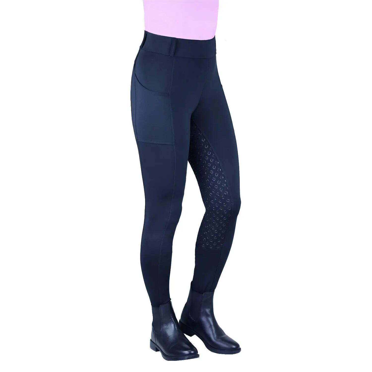 Legginsy jeździeckie full-grip damskie York Nova