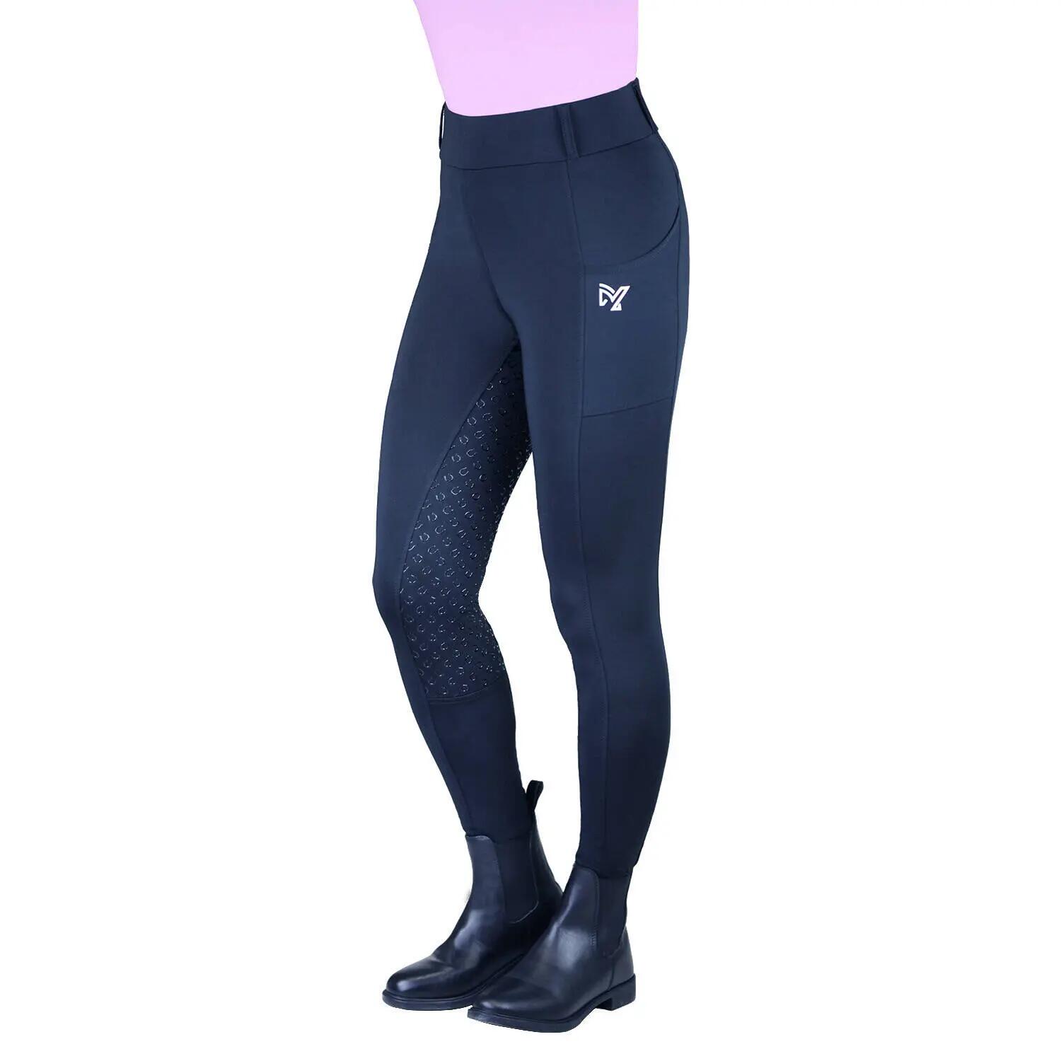 Legging équitation full-grip femme York Nova 2/4