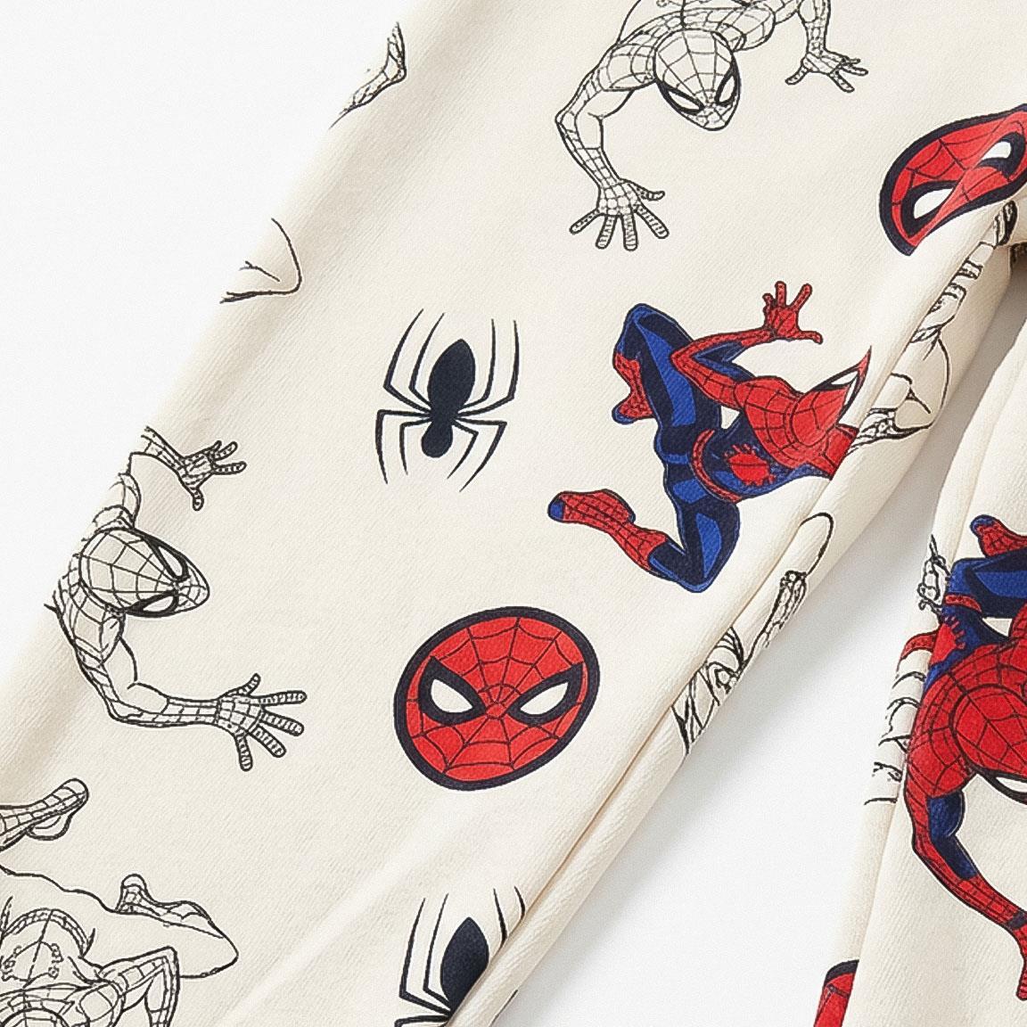 Calças compridas infantis Spiderman em French Terry 2 peças 5/7