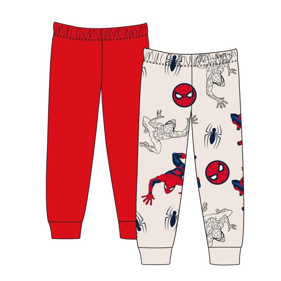 Calças compridas infantis Spiderman em French Terry 2 peças 4/7