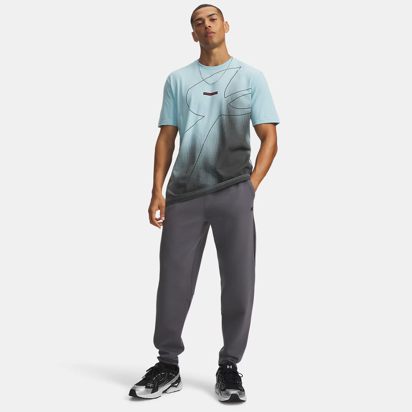 Pantalon de jogging UA Unstoppable Fleece pour Homme Gris 3/4