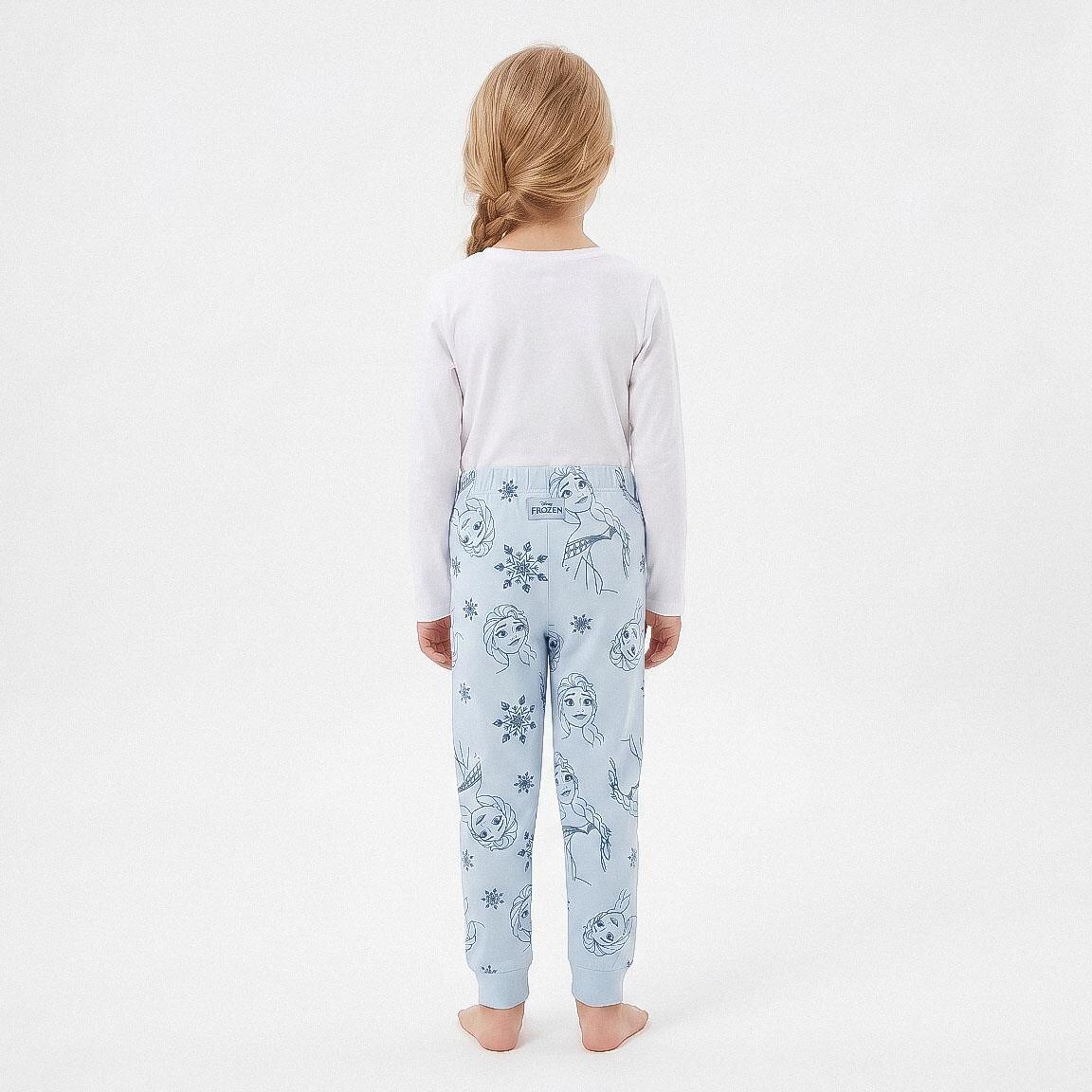 Pantalon long enfant La Reine des Neiges en French Terry 2 pièces 7/7