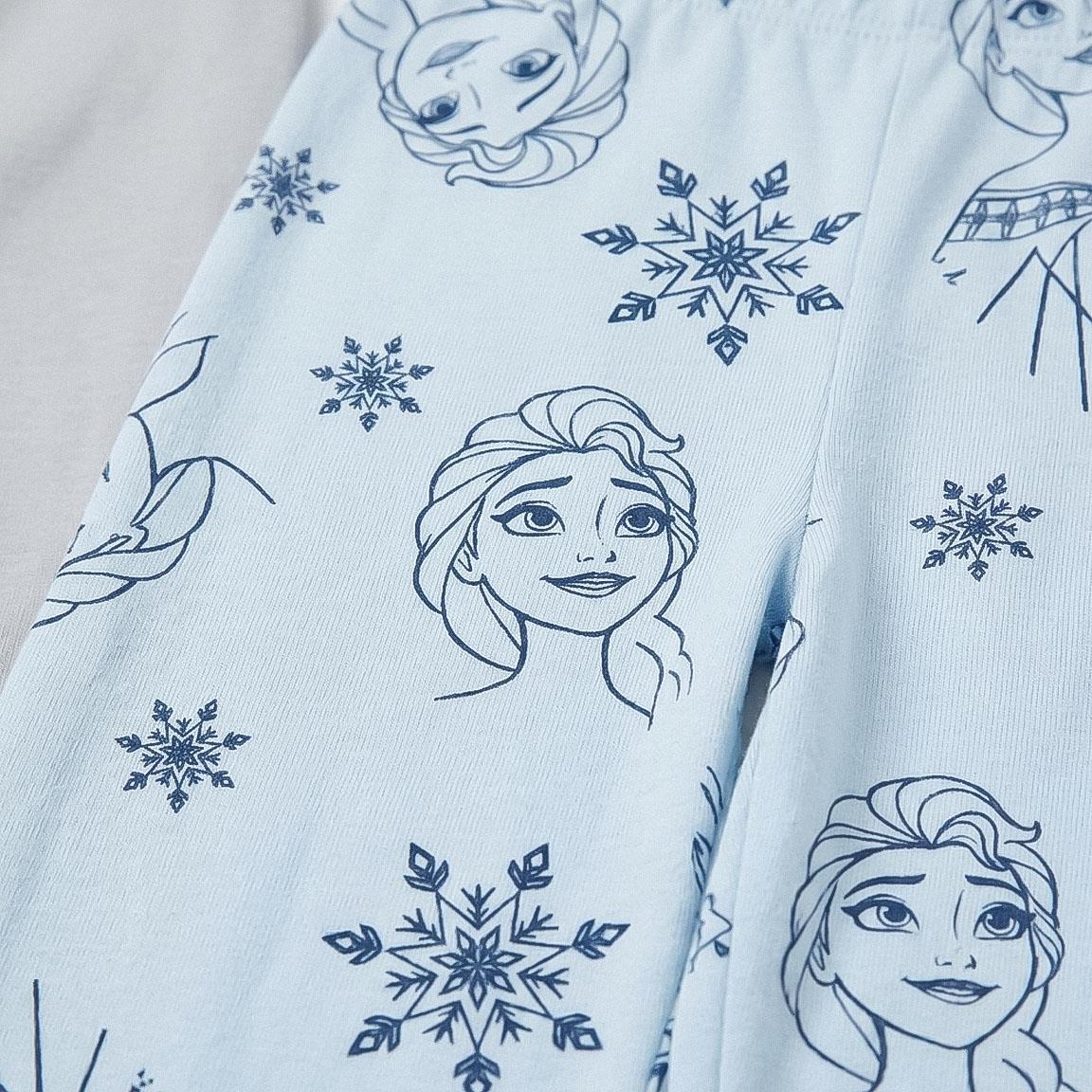 Pantalon long enfant La Reine des Neiges en French Terry 2 pièces 5/7