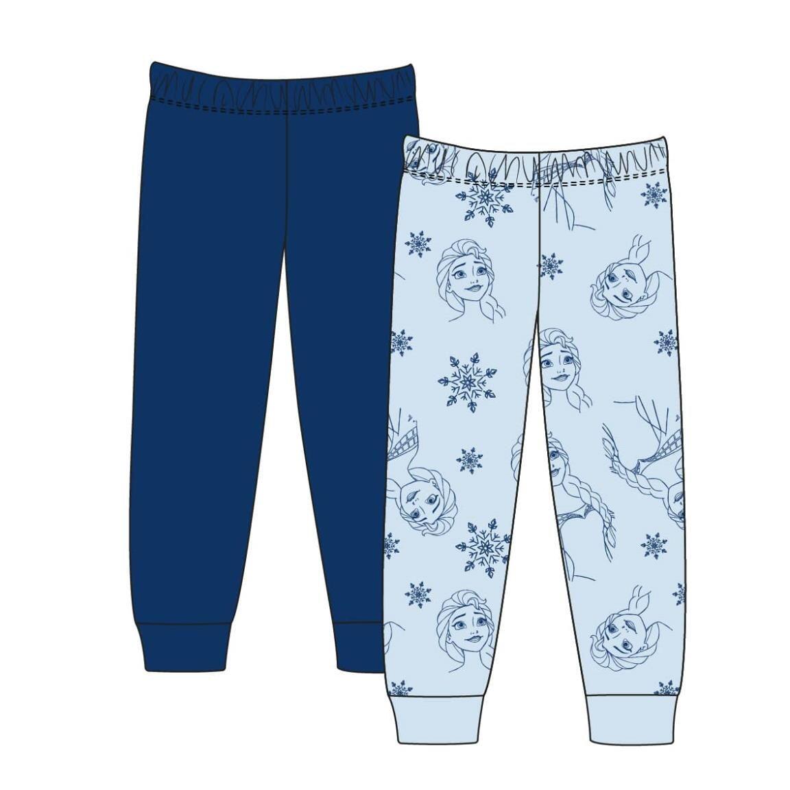 Pantalon long enfant La Reine des Neiges en French Terry 2 pièces 4/7