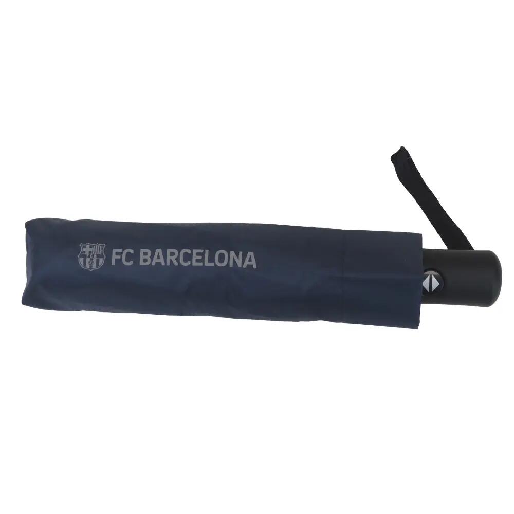 Paraguas FC Barcelona Plegable Manual Negro con Escudo 88 CM 3/3
