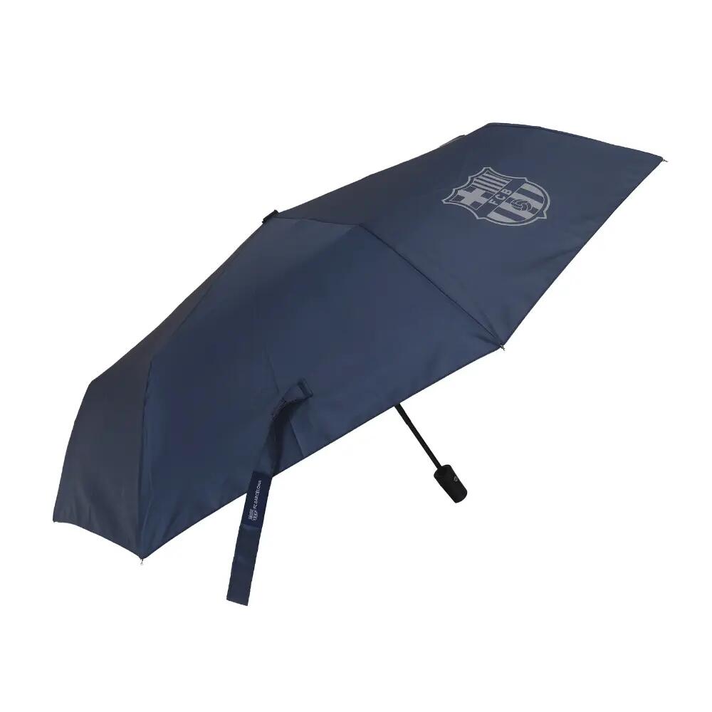 Paraguas FC Barcelona Plegable Manual Negro con Escudo 88 CM 2/3