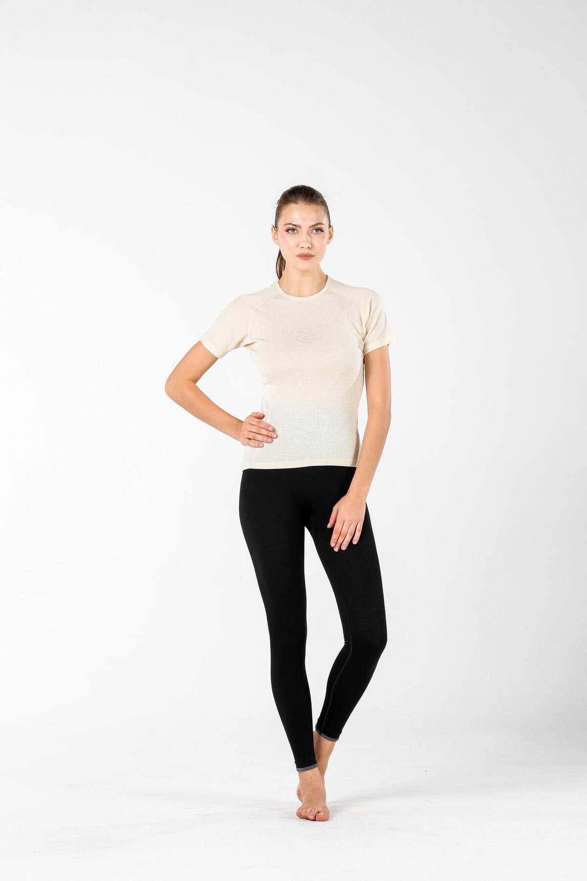 Bise - Koszulka 100% Merino (195 g/m²) S, Ecru 6/6