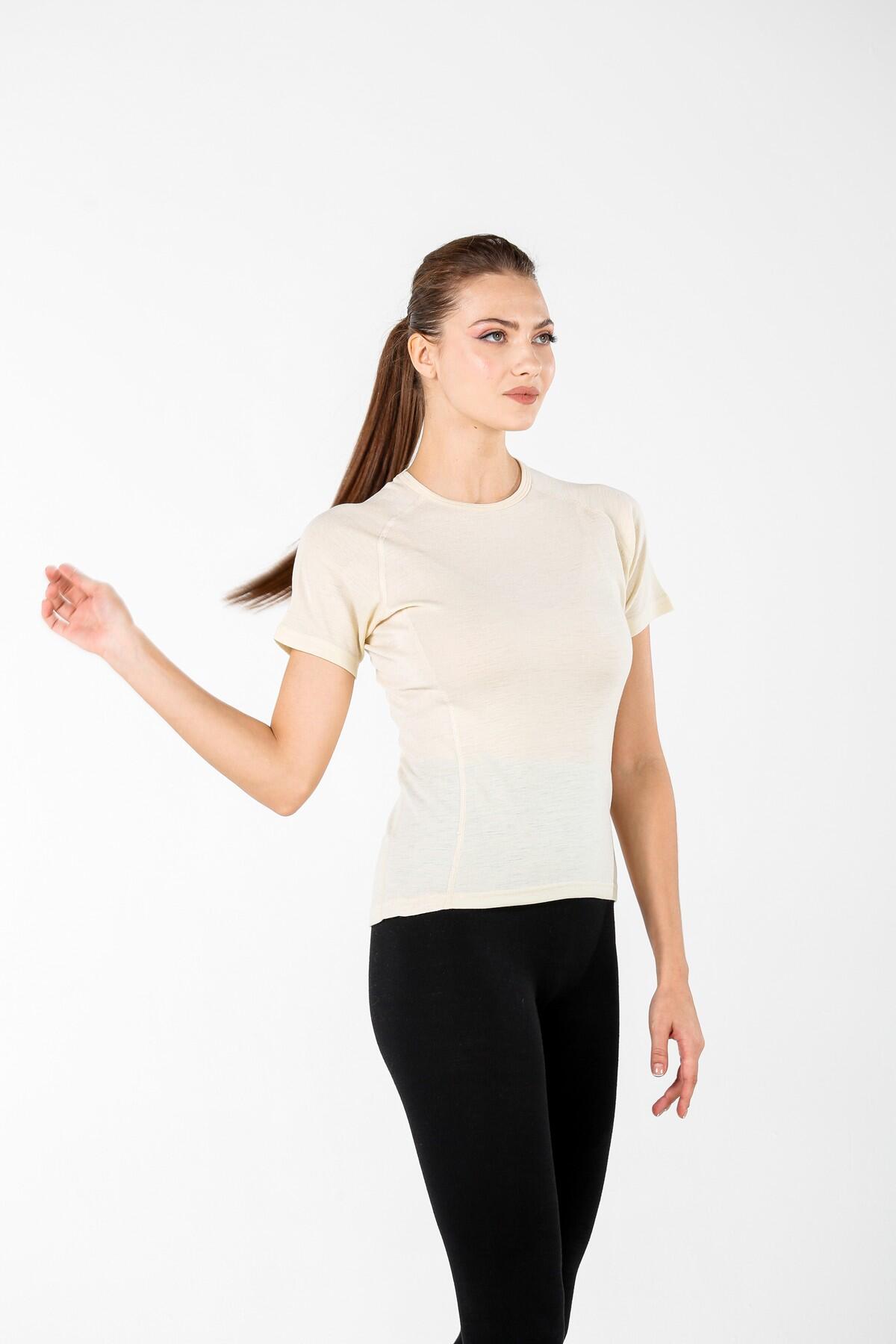 Bise - Koszulka 100% Merino (195 g/m²) S, Ecru 3/6