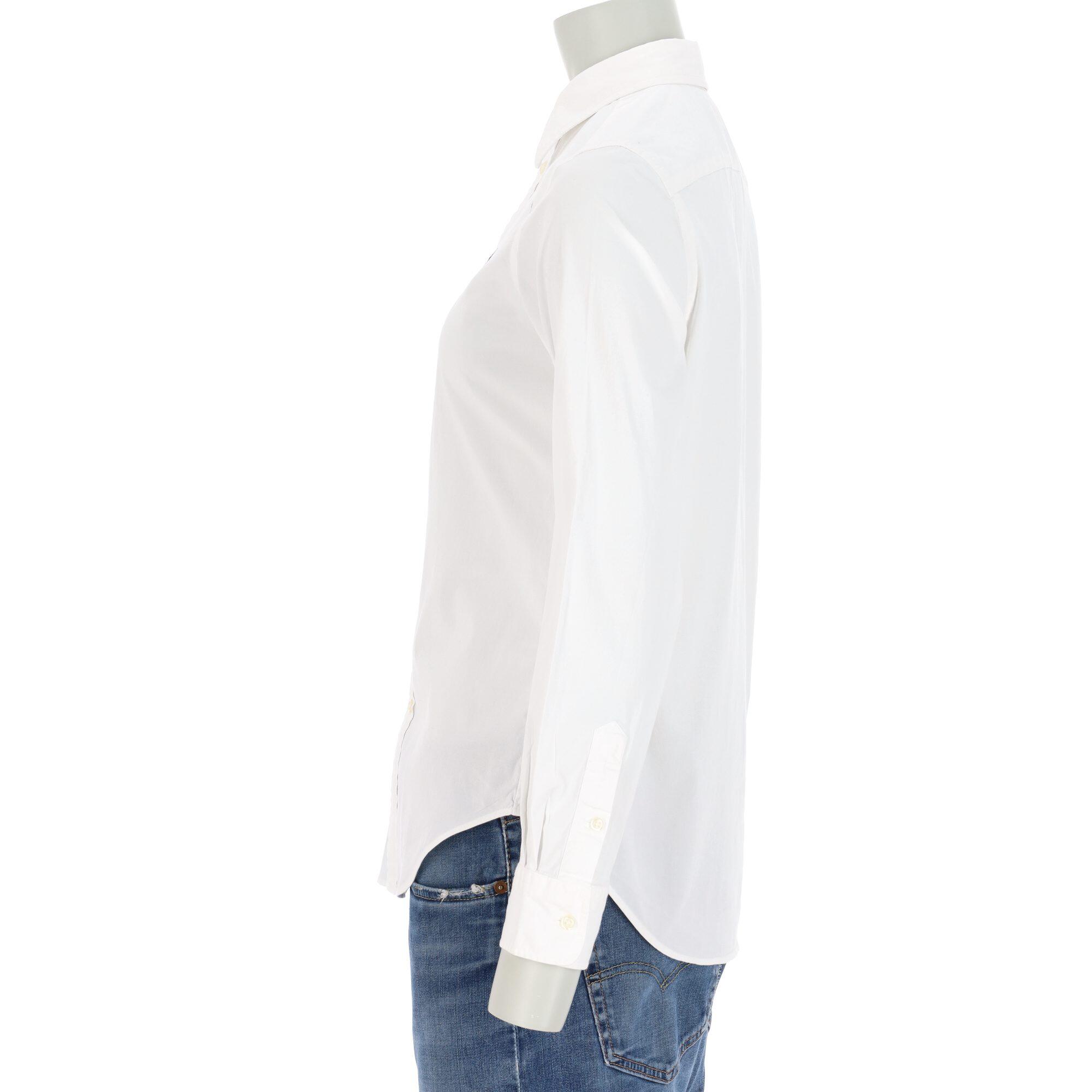 Segunda vida - Camisa clássica feminina branca - Como novo 3/7