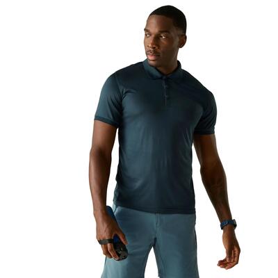 Heren remex ii jersey poloshirt (china blauw)