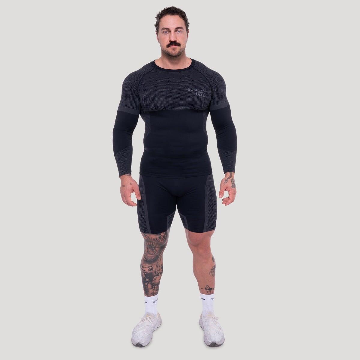 Maglia uomo fitness a maniche lunghe senza cuciture OG1 5/7