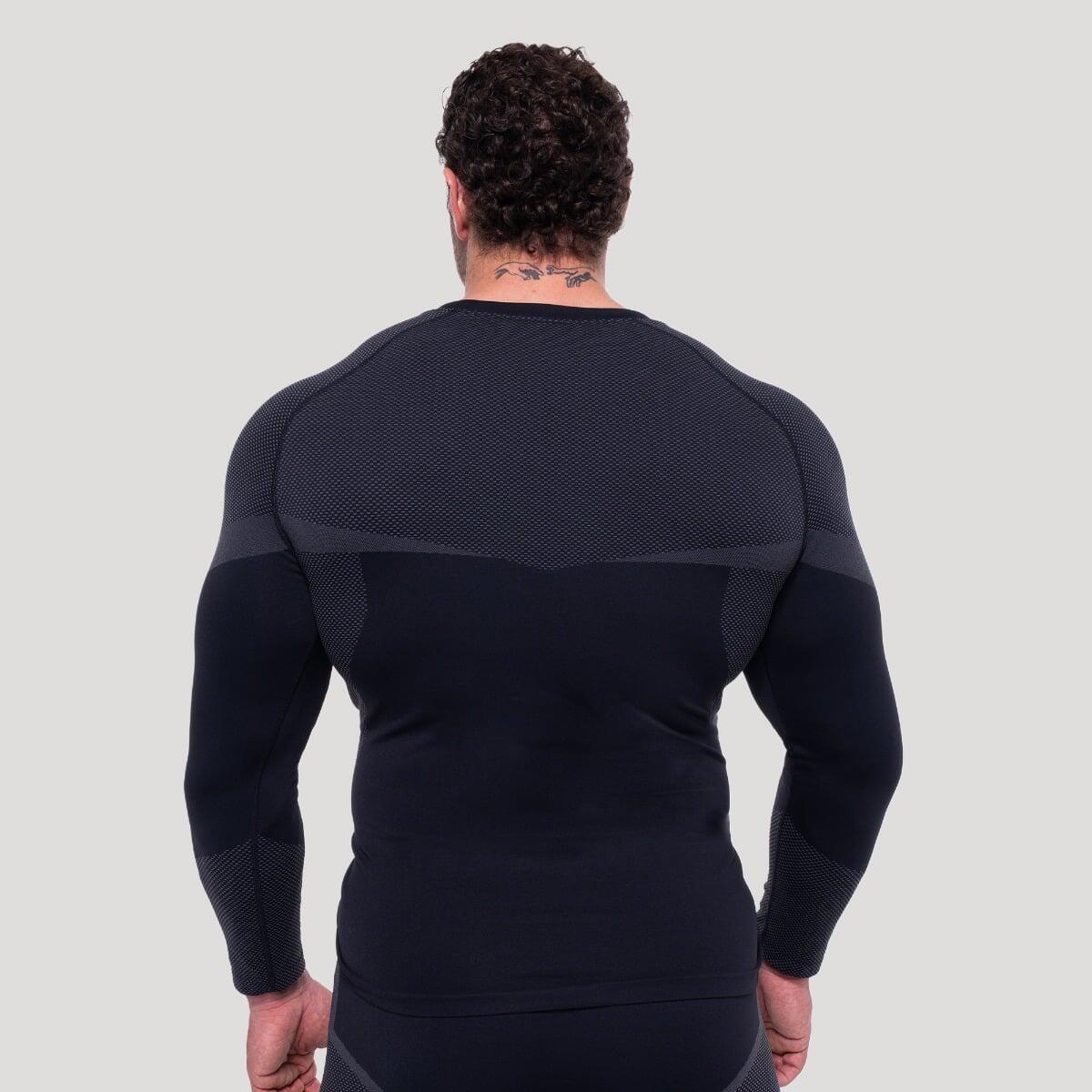 Maglia uomo fitness a maniche lunghe senza cuciture OG1 3/7