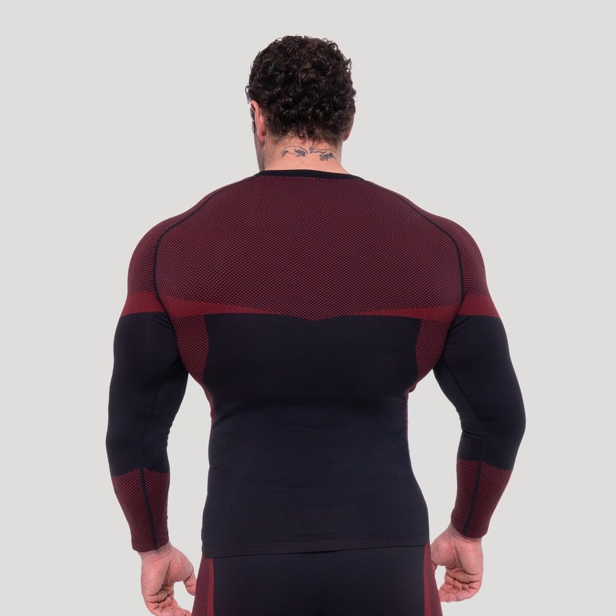 Maglia uomo fitness a maniche lunghe senza cuciture OG1 3/6