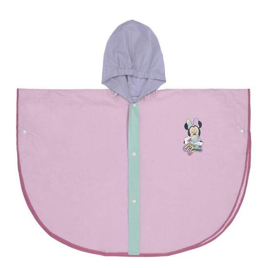 Regenponcho Minnie mit Kapuze für Kinder Lila