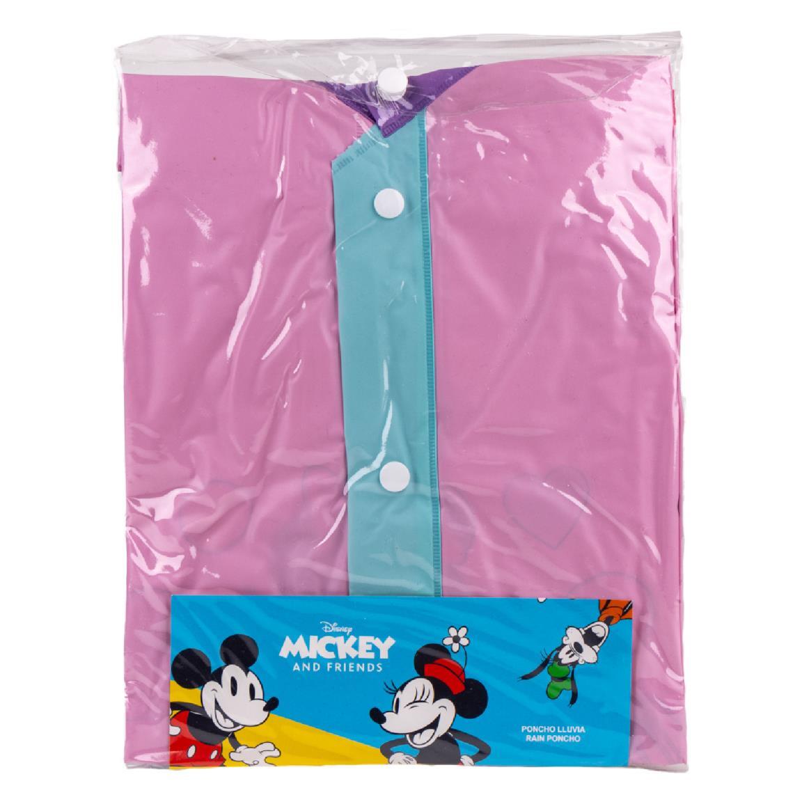 Poncho imperméable Minnie à capuche enfant Lilas 6/7