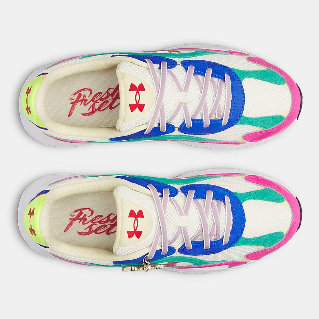 Chaussures de sport UA Tech Runner Fresh Set Blanc et multicolore 4/5