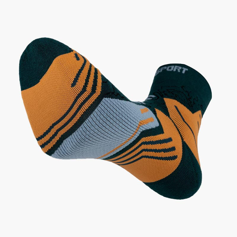 Chaussettes TREK GR MID "LYOCELL" Vert/Orange 3/3