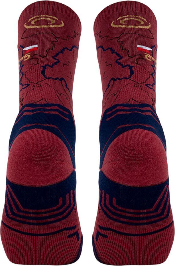 Calcetines BV Sport Trek Collector GR75 Altos Rojo/Azul 2/3