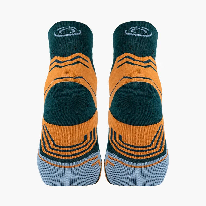Chaussettes TREK GR MID "LYOCELL" Vert/Orange 2/3