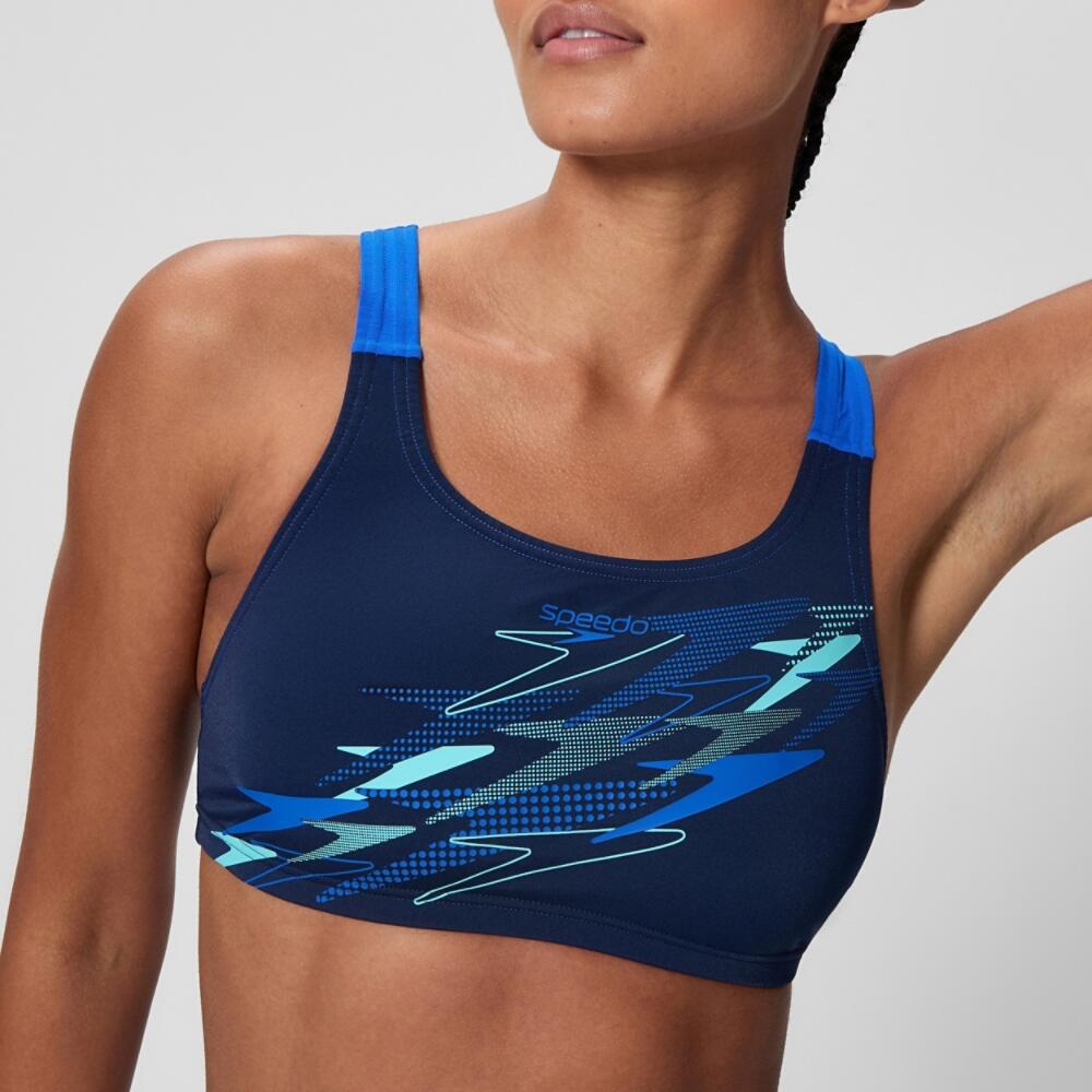 Bikini Speedo Medley Logo V-Back marine/blu 5/7